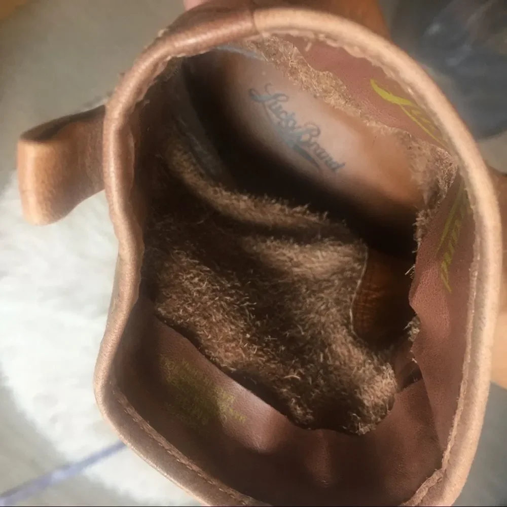 Lucky Brand Brown Leather Boots